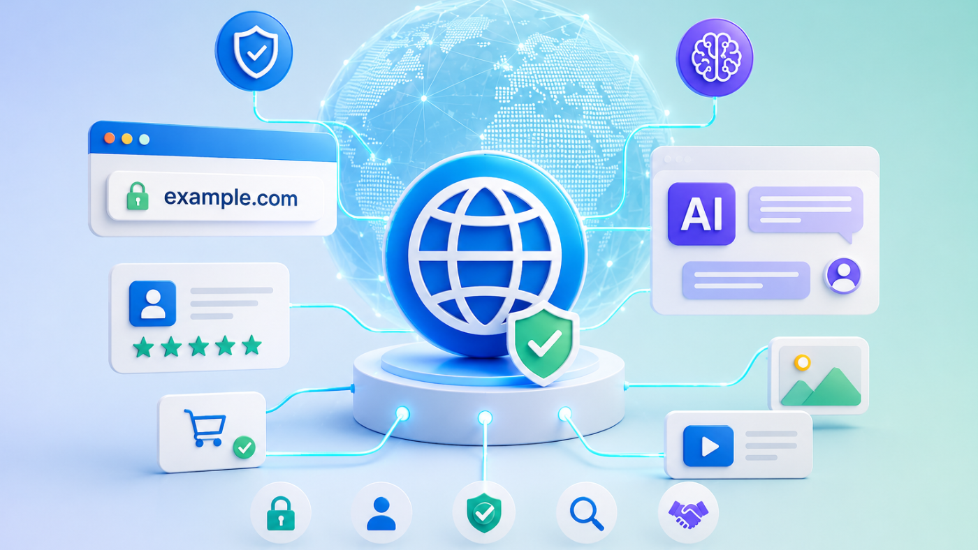 How Domains Anchor Trust in the AI-Driven Web